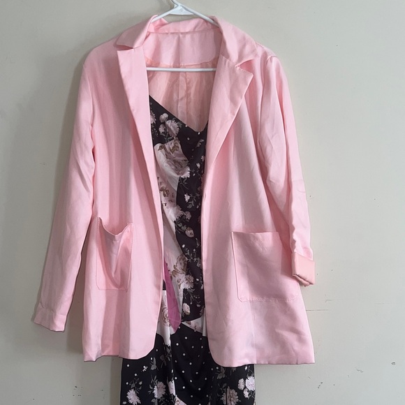 Forever 21 Floral Patchwork Midi Dress - Black, Pink, Cream - Picture 8 of 8